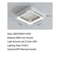 Modern Simple Smart App Ceiling Fan Lamp with LED Light Remote Control Invisible Silent Fan Light Bedroom Living Room Office Fan