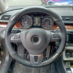 Custome Car Steering Wheel Cover For Volkswagen Golf 6 VW Jetta Sagitar 2014 Style Suede Leather Carbon Pattern Leather 2 Style