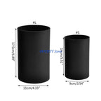367A Kitchen Utensil Holder Black Plastic Storage Tableware Drying Canister