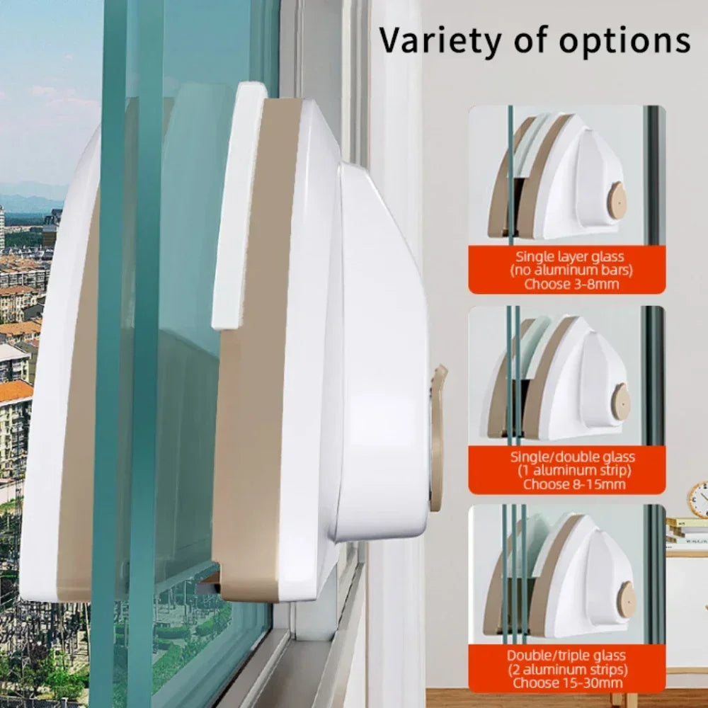3-8mm/8-15mm Single layer water filled Glass cleaner & 15-26mm/20-30mm Double-Sided Magnetic Window Household Cleaning Equipment