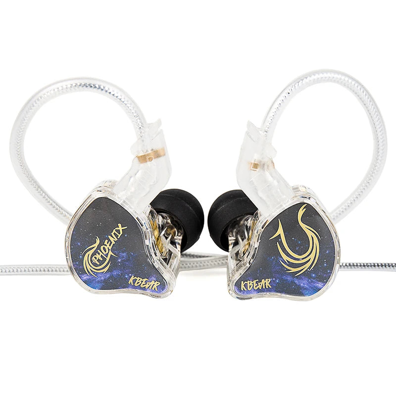 KBEAR Phoenix 10mm DD with Double Magnet Headphone with 3.5mm/Type-c In Ear Earphones Noise Cancelling HIFI Sport Gaming Headset