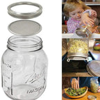 Seed Sprouting Lids Mesh Screen Strainer Filter Stainless Steel Glass Germinator Seed Sprouter Germination Cover For Mason Jars