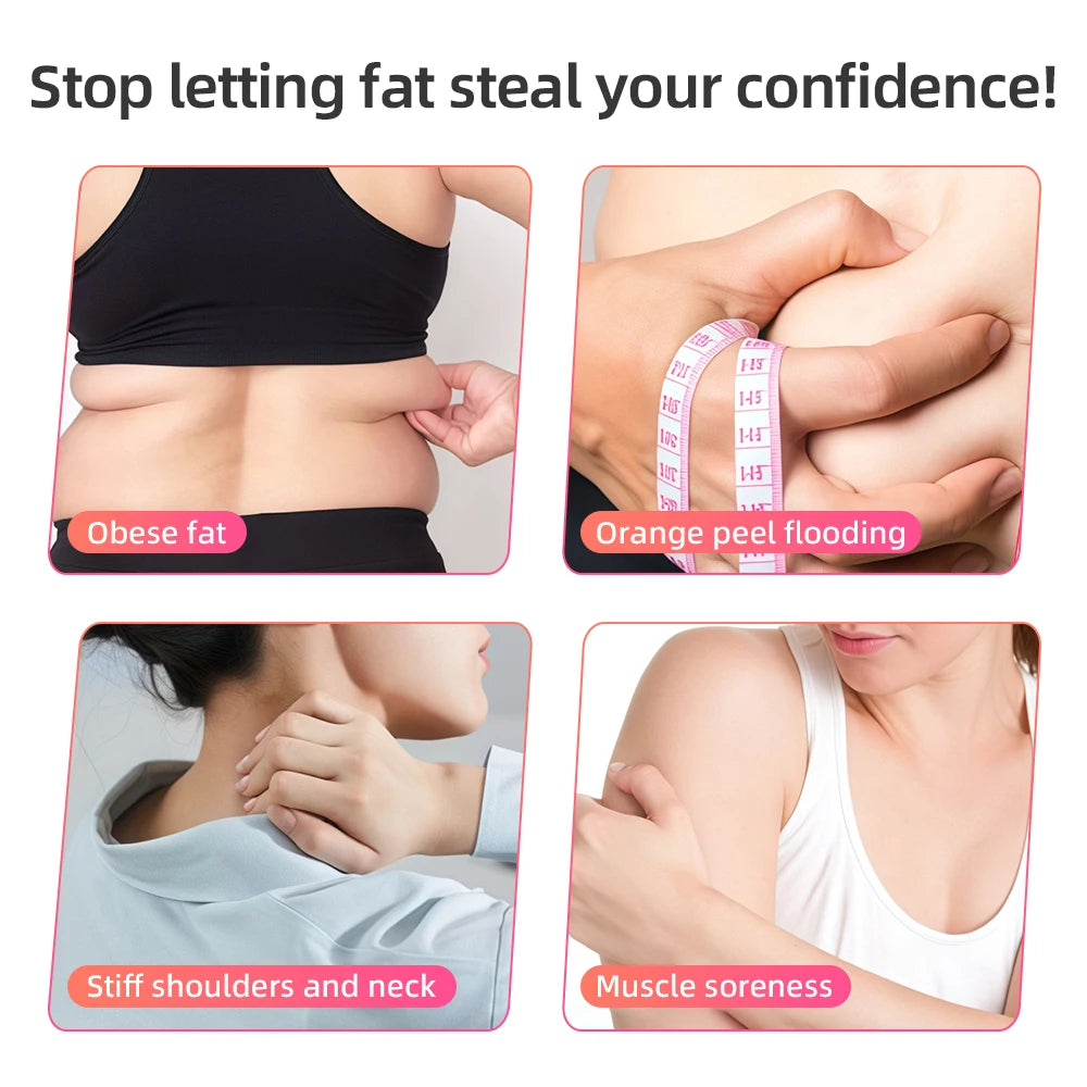 4 In 1 Cellulite Massager Remover EMS RF Radio Frequency Body Sculpting Machine Slimming Massager For Belly With Loss Weight Gel