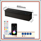 Customizable 3D LED Electric Fireplace with App Control Atomizing Mist Water Vapor Insert Neon Flame Decor for Home Decoration