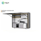 Customized Freestanding Good Quality Multi-Functional Outdoor Kitchen Movable Kitchen Easy Install With Combined Sink and Fridge