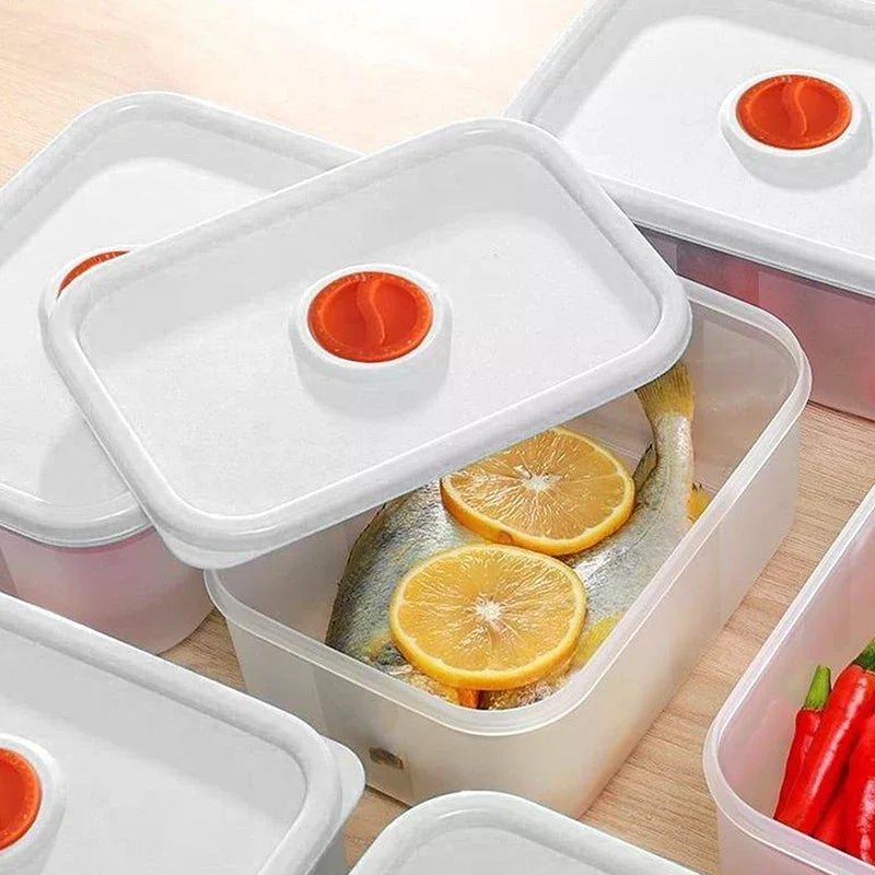 Refrigerator Food Storage Boxes For Frozen Meat & Fruit Fresh-Keeping Portable Food Sub-Packed Essential Kitchen Storage Tools