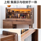FG11Black walnut dresser bedroom log Japanese multifunctional solid wood makeup table