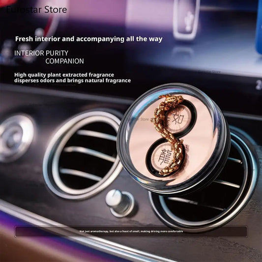 Solar Powered Moving Dragons Perfume Clip Elegant Aroma Car Air Fresheners Auto Diffuser Vent Clip Car Accessories