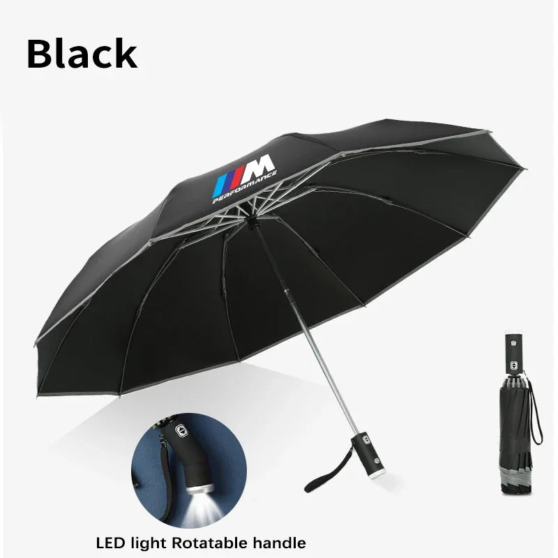 BMW M Series Automatic Folding Reflective Car Sunshade Umbrella