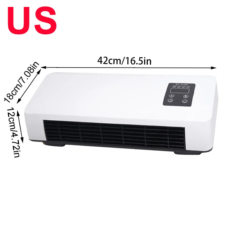Dual-purpose Fan Cold And Heat  Fans With Timer Easy Control Wall Mounted Portable Fan Air Conditioner shape Fan For Home RV