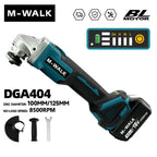 M-WALK 100/125mm Brushless Angle Grinder Polishing Cutting Machine Cordless Angle Grinder Power Tools For Makita 18V Battery Pin