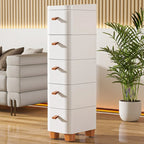 Narrow Space Storage Cabinet Drawer Style Kitchen Bathroom Multi-layer Organizer Shelf Insert for Tight Spaces Plastic Material