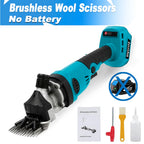 Electric Brushless Sheep Shears 13 Teeth Electric Scissor Cordless Wool Shears Sheep Shearing for Makita 18V Battery