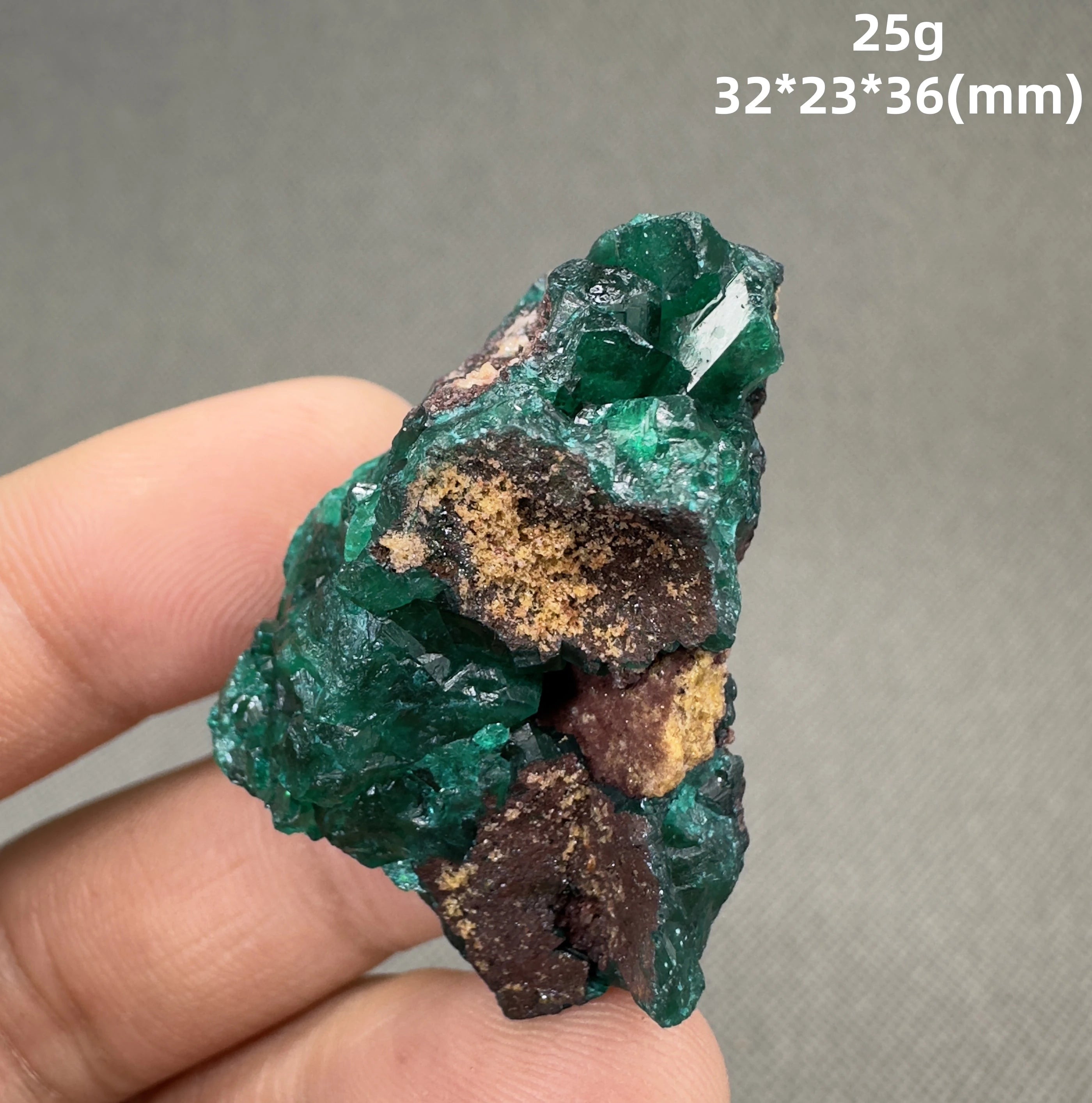 Natural Congo green Dioptase Mineral specimen + healing quartz crystals and stones rock gemstone