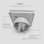 4/6 Inch Exhaust Fan Low Noise Ventilator Fan Home Bathroom Kitchen Be