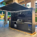 Customized Stainless Steel BBQ Outdoor Kitchen Cabinets,  Modular Outdoor Kitchen Island Premium Modular