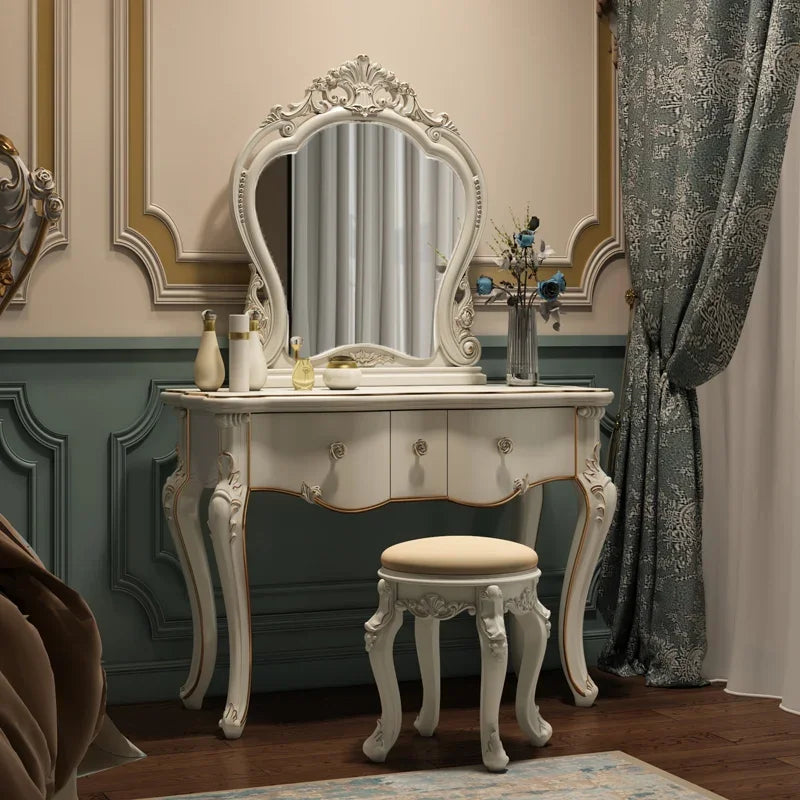 European dresser bedroom makees ins multifunctional princess dressing table storage cabinet integrated small apartment