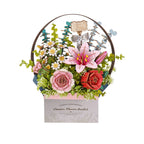 Robotime 3D Puzzle Flower Wooden Model Kits Home Decor Accessories Living Room gifts for Women on Valentine's Day Flower Bouquet