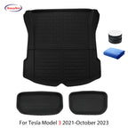NovaAcc For Tesla Floor Mats Model Y 2017-2024 Model 3 2021 to 2024 Highland All Weather Trunk Mats Floor Liner Car Accessories