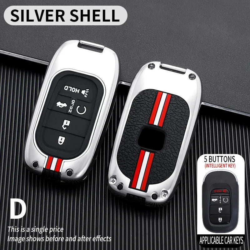for Honda CR-V Civic Accord HR-V CR-V CRV HRV Fit City Odyssey XRV Hrv Metal Car Key Cover Fob Case Shell 2023 2024