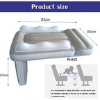 Infant Inflatable Mattress Kids Car Rear Car Mat Foldable Airplane Mattress Outdoor Travel Thickened Flocking Air Mattress