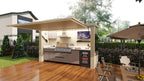 Luxury Stainless Steel Outdoor Kitchen Sink Station With Integrated Storage And Insulated Cooler Customize