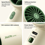 JISULIFE Christmas Special Edition Portable Handheld Fan 4000mAh Battery 5-Gear Fan Gifts for Women Men Kids Gift for Festival