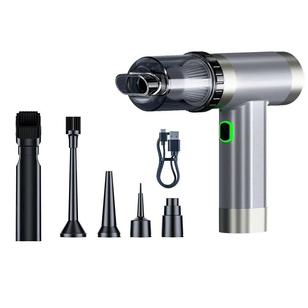 Turbofan Air Blower 150000RPM Mini Turbo Jet Fan Brushless Motor Handheld Duct Fan Portable Charging Cleaning Car Vacuum Cleaner