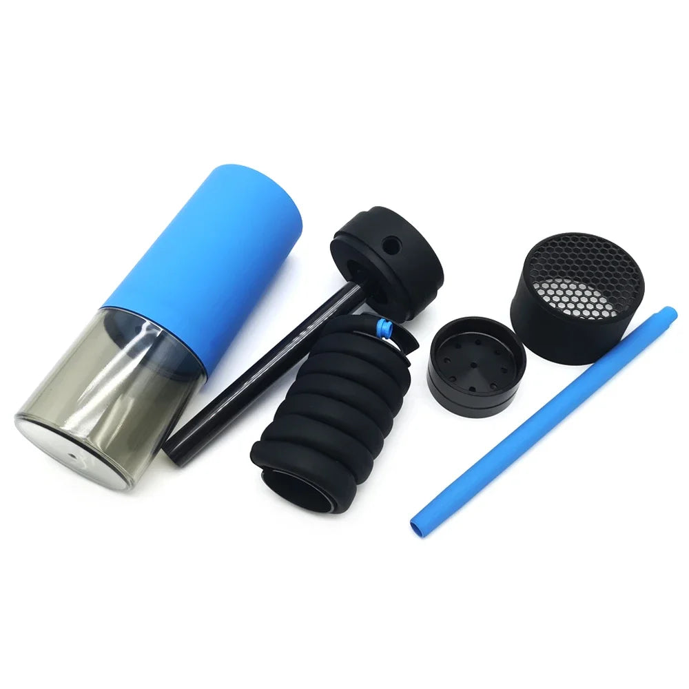Portable Arabic Cup Hookah Car Shisha Set Indoor Outdoor with Protective Cover Small Narguile Chicha Soft Touch Hookah Gift New
