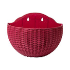 1PC Flower Pot Exquisite Wall-mounted Plastic Wall Hanging Basket Flowerpot For Outdoor Garden Balcony Planter Bucket Home Decor