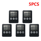 4-10PCS Digital Sports Alarm Clock Multi-Function Electronic Timer Stopwatch LCD Display Mini for Sports Exercise Baking Cooking