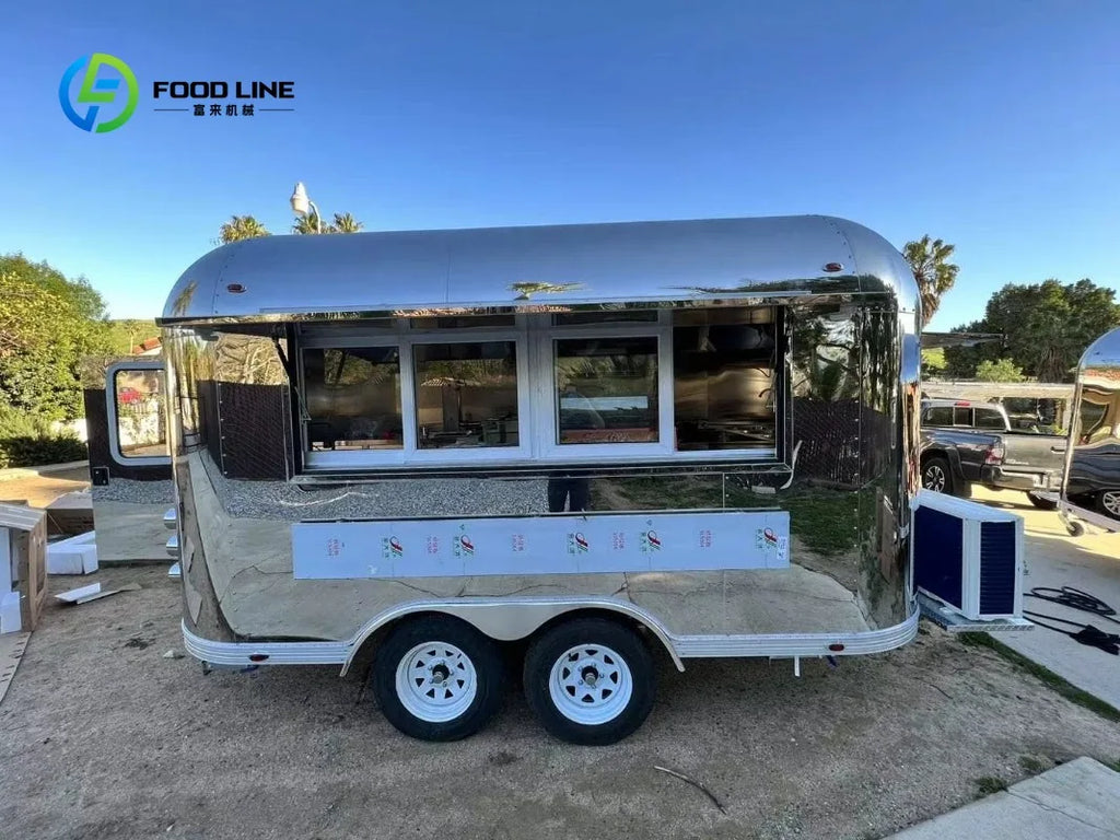 Customized Fully Equipped Mobile Food Kiosk With Full Kitchen for Fast Food Business Sale