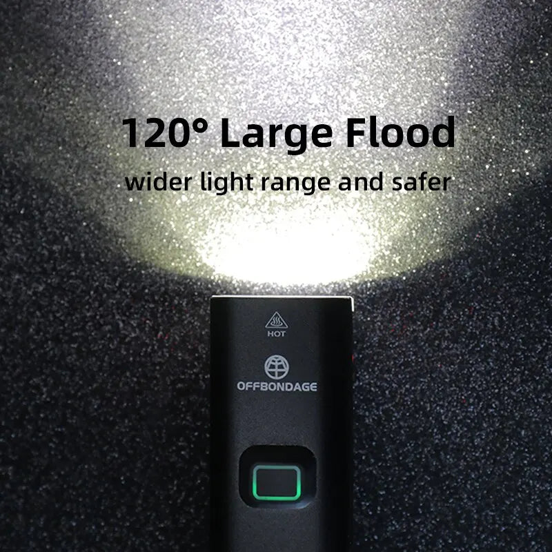 OFFBONDAGE 1000LM Bike Headlight – USB Rechargeable, Power Bank, Waterproof, MTB & Road Handlebar Light