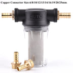1/2" Garden Watering Hose Filter Agricultural Irrigation Impurity Prefilter Aquarium Water Pump Filter 80/250 Mesh Strainer Mesh