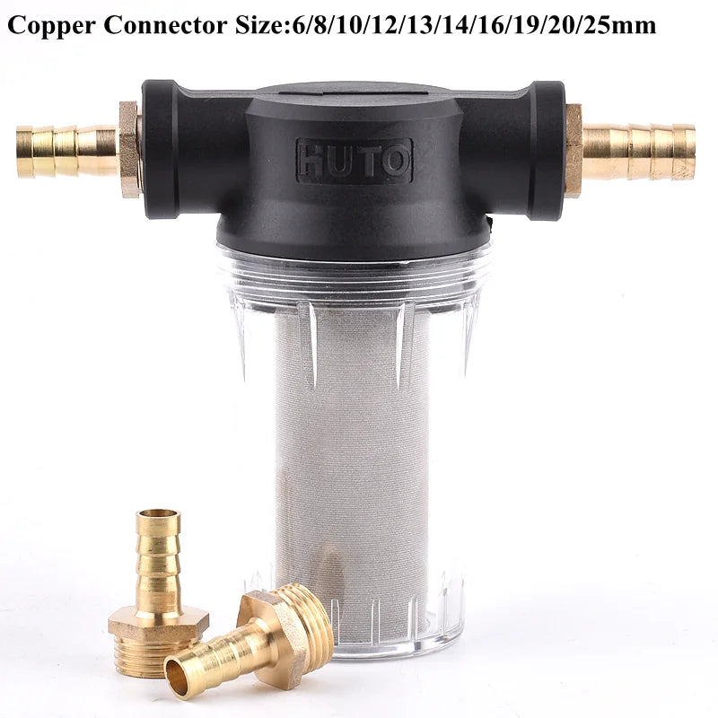 1/2" Garden Watering Hose Filter Agricultural Irrigation Impurity Prefilter Aquarium Water Pump Filter 80/250 Mesh Strainer Mesh