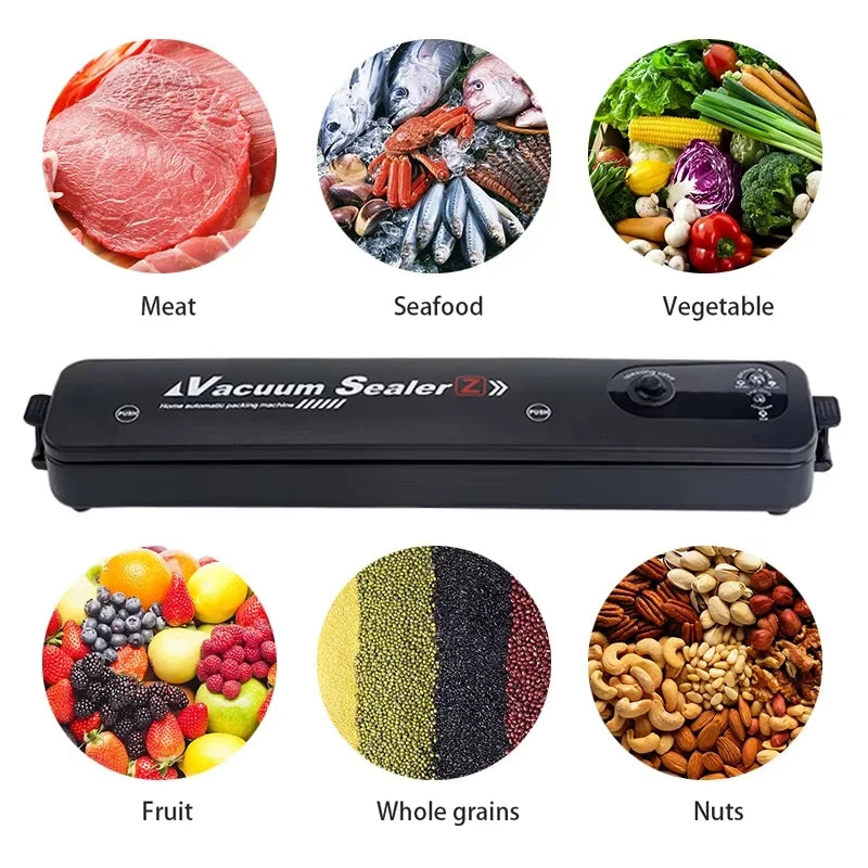 Food Vacuum Sealer Fresh Storage Plastic Packaging Sealer Household Vacuum Sealers Bag Sealer Machine 220V/110V