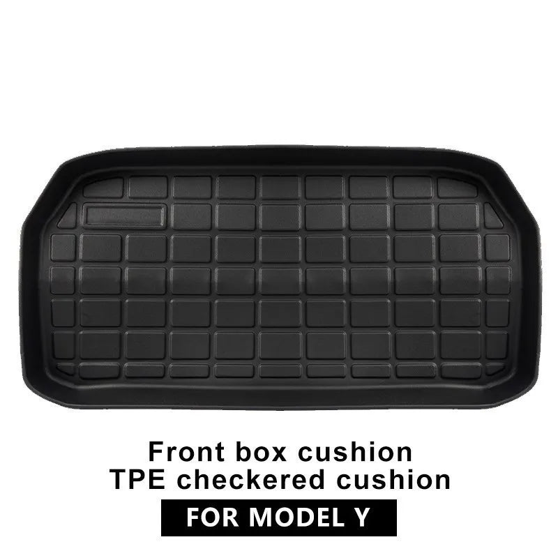 Front Rear Mat For Tesla Model Y 2023 TPE Cargo Pad Model 32017-2023 3D Waterproof Tray Storage Pads Mats Car Accessories