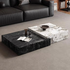 Rock Slab Light Luxury Coffee Table Decoration Aesthetic Unique Italian Side Table Modern Living Room Mesas Bajas Home Furniture