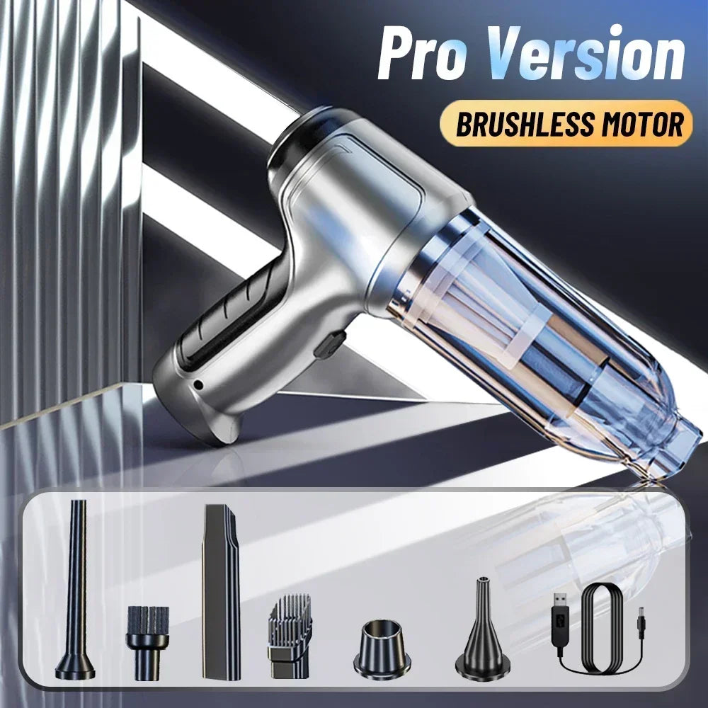 SZUK 638000Pa Car Vacuum CIeaner Wireless Mini Handheld Cleaning Machine Powerful Portable Blower Vacuum Cleaner for Car Home