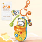 LOZ Panda Big Head Shoes Keychain Model Assembly Toy Home Creative Ornament Building Blocks Set Boys and Girls Birthday Gift