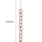 Lotus/Bird Rain Chain Garden Decoration Hanging Rain Catcher Chain Gardening Gutters Downspouts Rain Chain Outdoor Decors