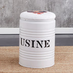 Paint Bucket Stool, Iron Art, Creative Storage Seat, Commercial Retro Low Stool, Bars, Shopping Malls Oil
