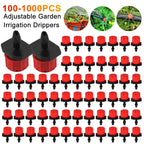 100-1000PCS Irrigation Drippers Sprinklers Adjustable Water Dropper Head Sprinkler Flow Head Garden Watering Irrigation System