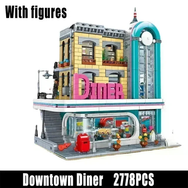Creator Expert Pet Book Shop Town Hall Downtown Diner Modular Brick Bank Cafe Corner Toys Parisian Set | AlluCanFind