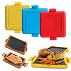 Microwave Toastie Maker No Electric Microwavable Toast Maker Square Panini Maker Time Saving Microwave Oven Breakfast Machine
