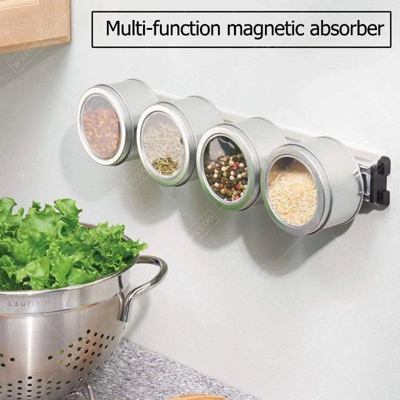 Kitchen Knife Holder Multipurpose Powerful Knife Rack Storage Wall Mounted Magnetic Knife Strip Kitchen Utensils Accessories
