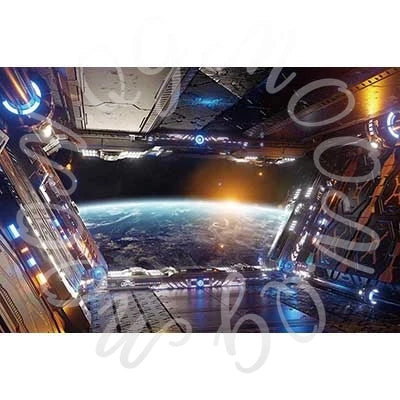 MOON.QG Baby Shower Boy Birthday Party Universe Cockpit Backgrounds for Photographs Spaceship Backdrop Photo Studio Photozone