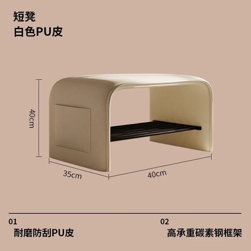 Entrance Hall Shoe Changing Bench Porch Shoe Cabinet Bench Integrated Entrance Shoe Changing Bench Bedroom Benchs
