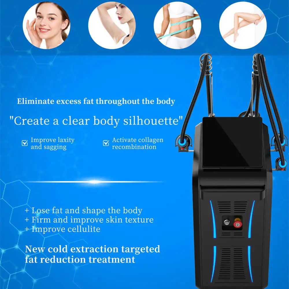 3 Handles Big Screen Pro Coolwave Body Forming Face Lifting Machine 2.45GHz Pro Coolwave Device