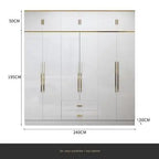 White Gold Wardrobe Designer Clothes Waterproof Children Wardrobe Organizers Nordic Vestidor De Armario Abiertos Hotel Furniture
